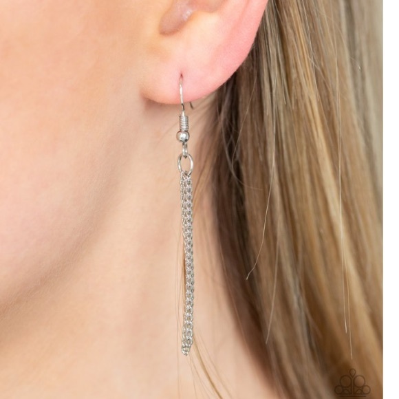 Paparazzi Red With White Rhinestones Necklace set - Picture 12 of 12